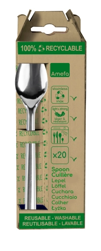 Lepel Leaves® (stainless steel) - Reusable - 165 mm - Pack of 20