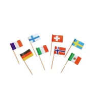 International Flag Picks Assortment - 720 pcs/box