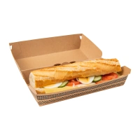 Baguette Box 210x107mm Maori - 300 pcs/ds.