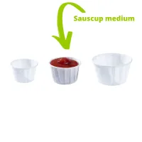 Cup Portion White Medium - 55 ml - 2 OZ - 5,000 pieces