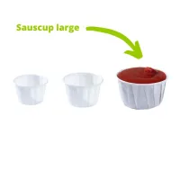 Portion Cup White - Large - 110 ml / 4 oz - 2,500 pieces