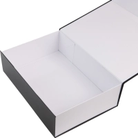 Glossy Laminated Magnetic Boxes Black/White - 35x25x10cm - 25 pcs