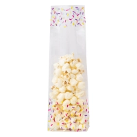 Block Bottom Bag 70 + 40 x 220 mm Confetti - 1,000 pieces