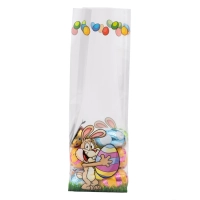 Block Bottom Bag 80 + 50 x 250 mm Easter Bunny - 1,000 pieces