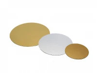 Cardboard Rounds Gold/Silver ø160 mm - 250 Pieces