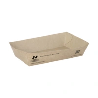 French Fry Tray A14 - Cardboard - 15.5x8.5x3.8 cm - "Notpla" - 540 pcs/box.