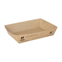 French Fry Tray A50 - Cardboard - 16x11x4 cm - "Notpla" - 480 pcs/box