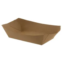 Snack Trays Kraft 1000ml - 500 pcs/box.