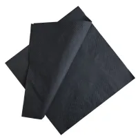 Cellulose Napkins 2-Ply 33x33cm Black - 3,000 pcs/ctn.