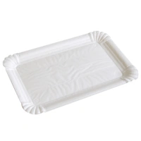 Cardboard Tray (100x160 mm) - White - Rectangular - 2,000 pcs/box