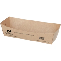 Croquette Tray A5 - Cardboard - 10.5x3.3x3 cm - "Notpla" - 1,440 pcs/box