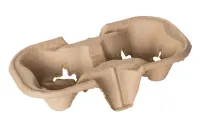 Pulp cup carriers for 2 cups - 540 pcs/box