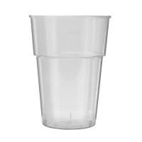 Reusable Plastic Beer Glass Budget (PP) 500cc (650cc max) - 600 pcs/box