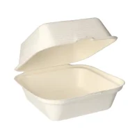 Sugarcane Hamburger Box - 80x140x150mm - 500 pcs/box