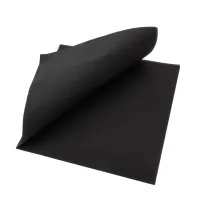 AIRLAID NAPKIN BLACK 40X40CM 1/4 FOLD