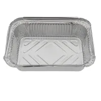 Aluminum Tray Rectangular 700ml 185×135×50mm – 1,000 pcs/box