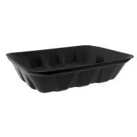 Foam Tray 225x175x50mm Black 3S/EPS - 455 pcs.