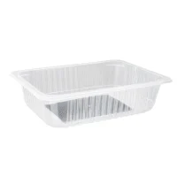 PP Menu Tray 190/50 1 Compartment Transparent - 480pcs/box.