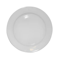 Round Plate - ø21 cm – Wide Rim - Unprinted - 36 pcs/box