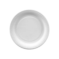 Cardboard Plate - ø18 cm - White - 1,000 pcs/box
