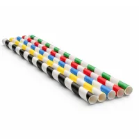 Paper Drinking Straws Assorted 210 mm Ø8 mm - 5,000 pcs/box