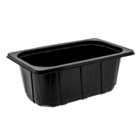 Gastro 1/4 PP Thermoformed 265/100mm Black - 240 pcs/box.