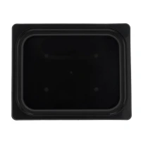 Gastro Half PP Thermoform 325/80mm Black - 176 pcs/box.