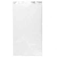 Paper Grill Bag with Aluminum Interior - White - 13.2x7.5x3.3in - 250 pcs/box.