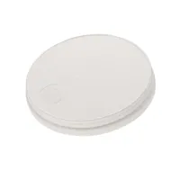Lid for coffee cup Ø80 mm – white cardboard with drinking spout