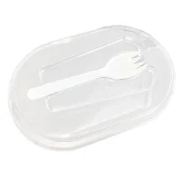 Lid V-Series APET Incl. Spork - 360 pcs/box.