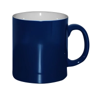 Mug Kitty – 10 oz – Blue-White - Plain - 36 pcs/box