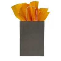 Paper bag twisted handle 320 + 120 x 420 mm grey - 250 pcs/box