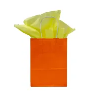 Paper Bag Twisted Handle 220 + 100 x 300 mm Orange - 250 pcs/box