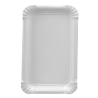 Cardboard Dishes (175 x 110 mm) - White - 1,000 pcs/ctn