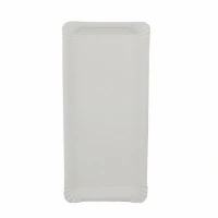 Cardboard Dishes (80 x 210 mm) - White - Rectangular - 400 pcs/ctn