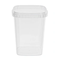 Tamper Evident Cup 90x90mm - 520cc + lid. - 455 pcs/box.