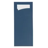 Cutlery pouch Blue with napkin 95x220mm - 1,000 pcs/box.