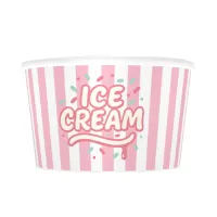 ICE CREAM CUP PINK 8OZ P1000