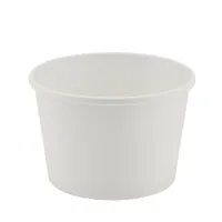 White Paper Ice Cream Cups 240ml/8oz - 1,000 pcs/box