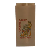 Paper Bag 3 Pound Kraft (No. 3) – Vegetables and Fruit "Altijd Vers" – Box 10 kg