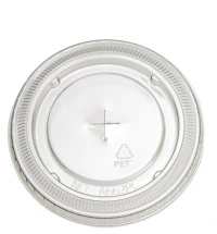 Flat Lid (PET) + X-slot Ø98mm - 1,000 pcs/box
