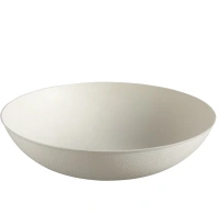 Bagastro Sugarcane Deep Plate White/200mm - 20 pieces