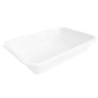 ECOFIT PP White Food Tray 187x137x36mm - 500pcs/box