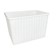Food Tray PS 390/2000cc White 180x135x117.5mm - 360pcs/box.