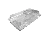 APET Blister for Pastries/Buns 25.2x11.7x7.2cm - 300 pcs/ds.
