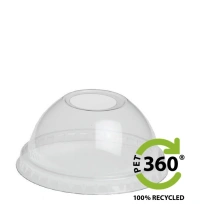 Dome Lid (PET360) Ø78mm with Opening - 1,000 pcs/box.