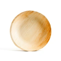 Round Palm Leaf Bowl 18cm - 100 pieces (4 x 25)