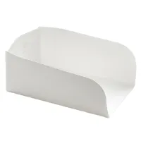 Large White Hot Dog Tray - 250 pcs/box