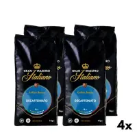 Decaffeinated Coffee Beans - Gran Maestro Italiano 4x1kg