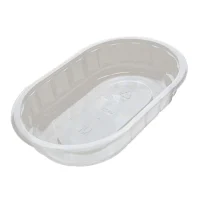 Food Tray V-425 Transparent APET - 720 pcs/case.